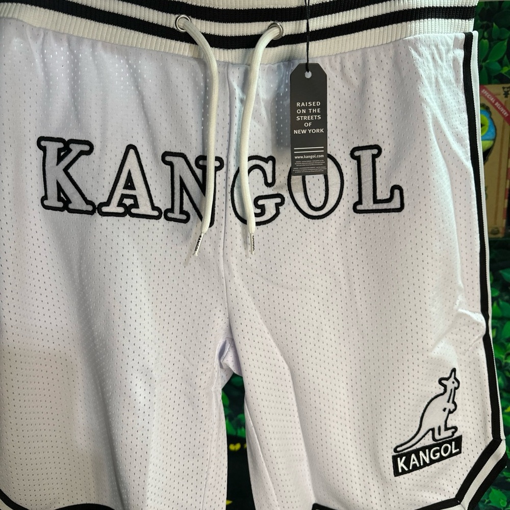 Kangol White Athletic Men's Shorts Size Large